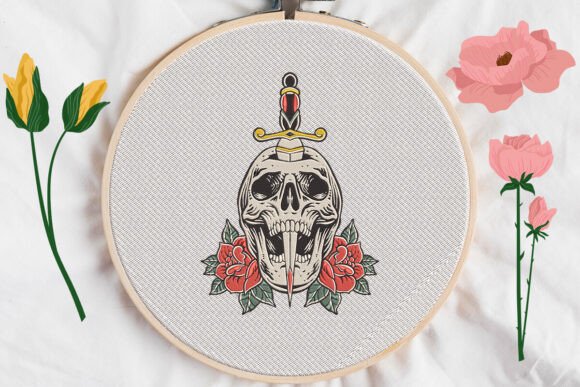 Skull with Floral6